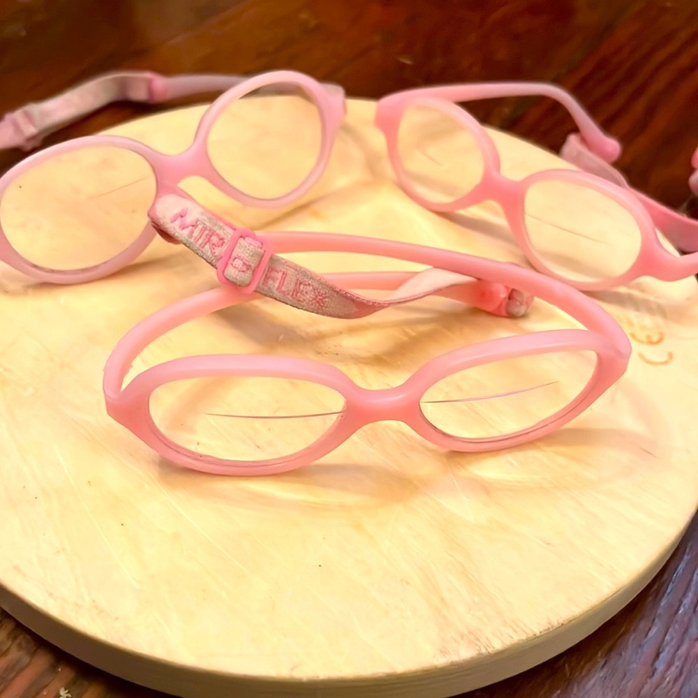 Miraflex Baby toddler Kids Eyeglass Frames - 3 pairs